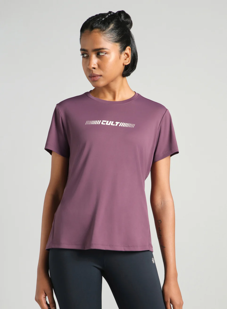 Women's Purple Everyday Performance T-shirt - Image 4