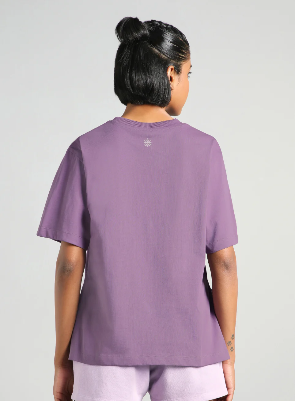 Women's Purple Flow and Flare Relaxed fit T-shirt - Image 6