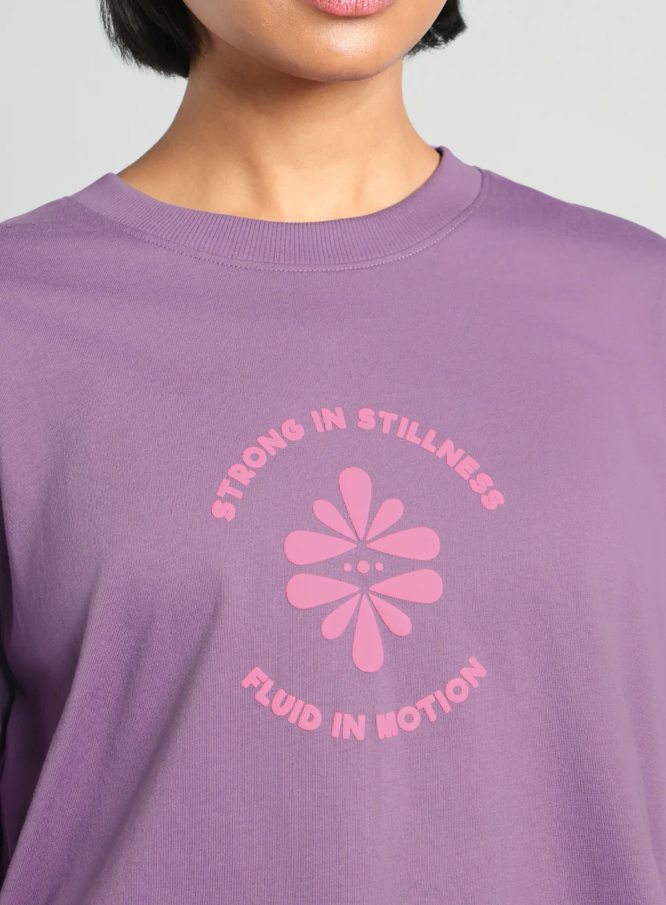 Women's Purple Flow and Flare Relaxed fit T-shirt - Image 7