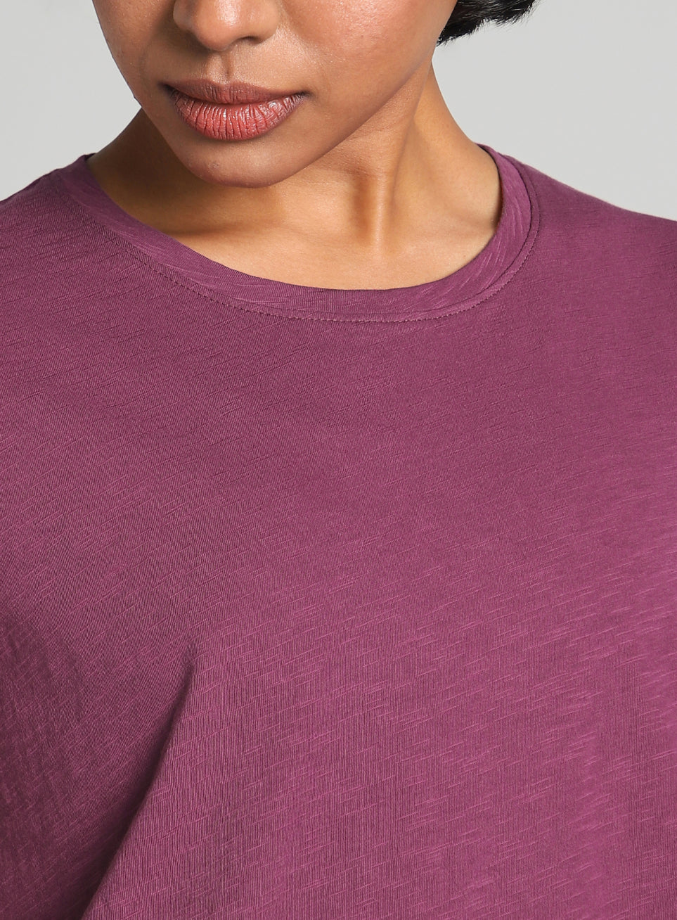 Women's Purple Flow Form Yoga T-shirt - Image 7