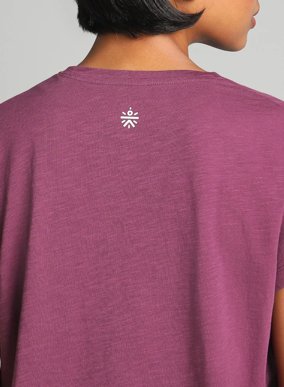 Women's Purple Flow Form Yoga T-shirt - Image 8