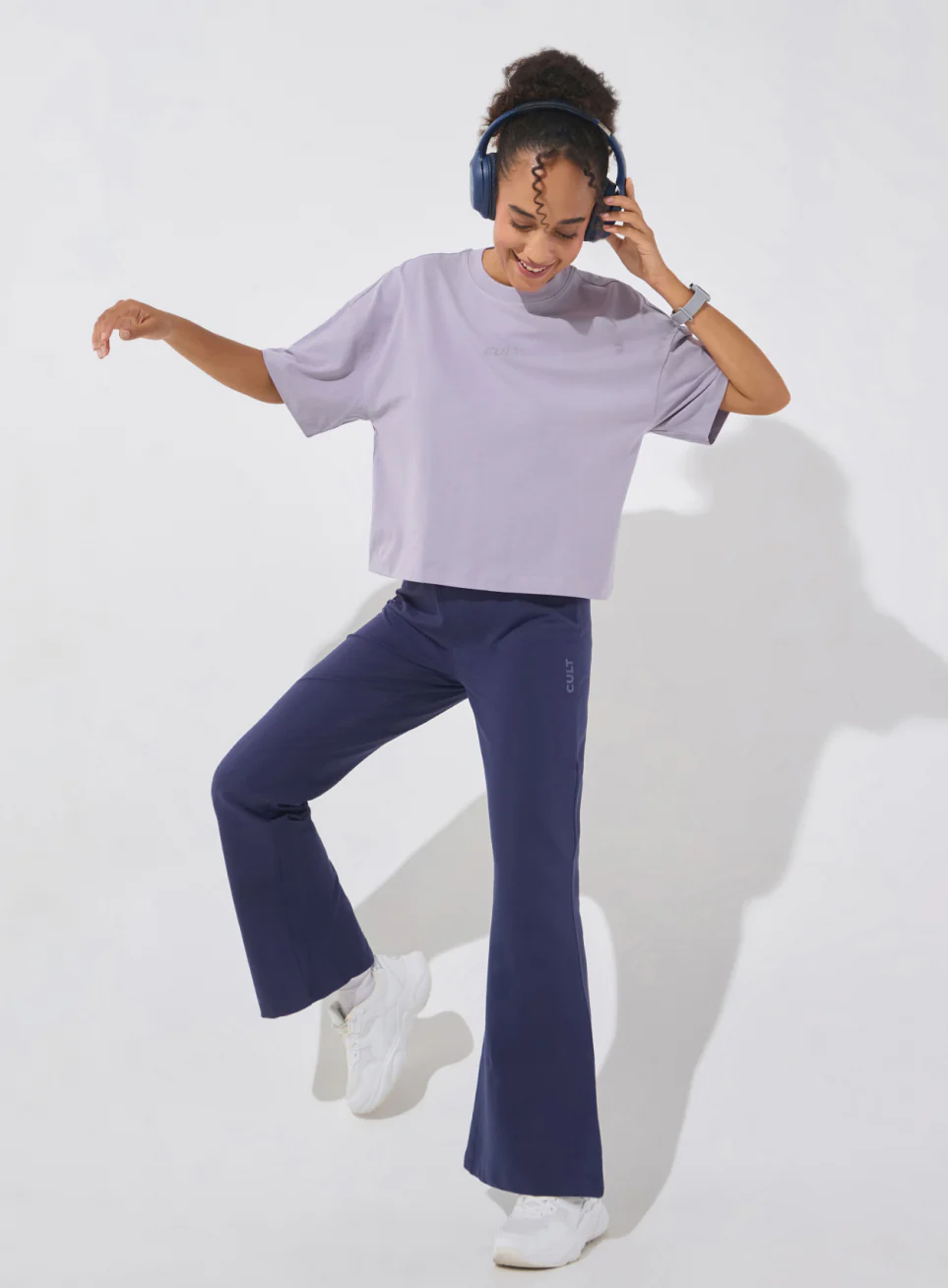 Women's Purple Form Mid Boxy T-shirt - Image 2
