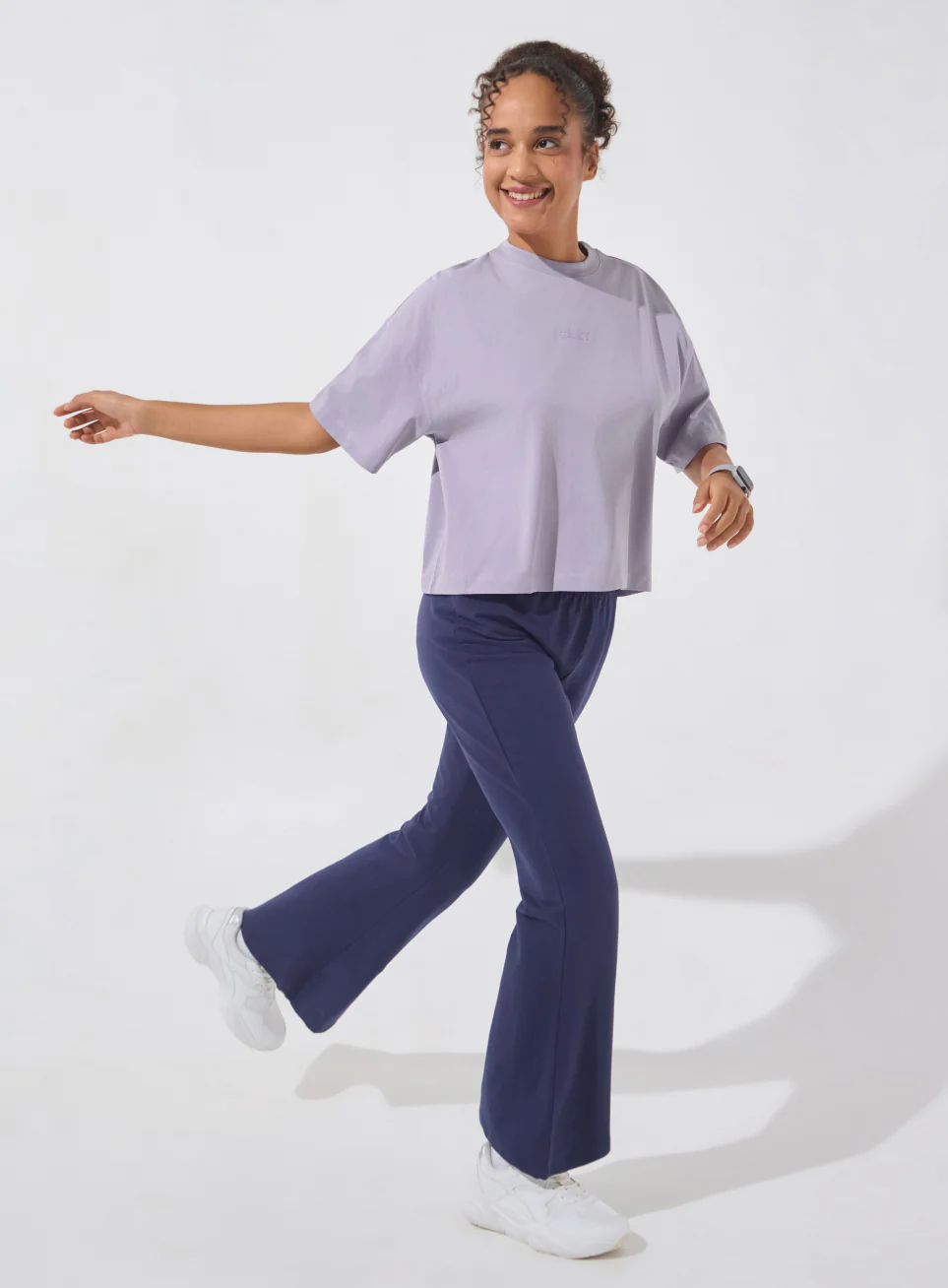 Women's Purple Form Mid Boxy T-shirt - Image 3