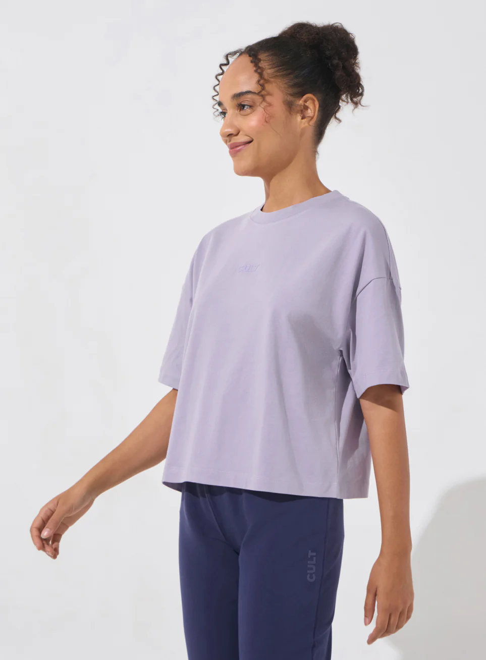 Women's Purple Form Mid Boxy T-shirt - Image 5