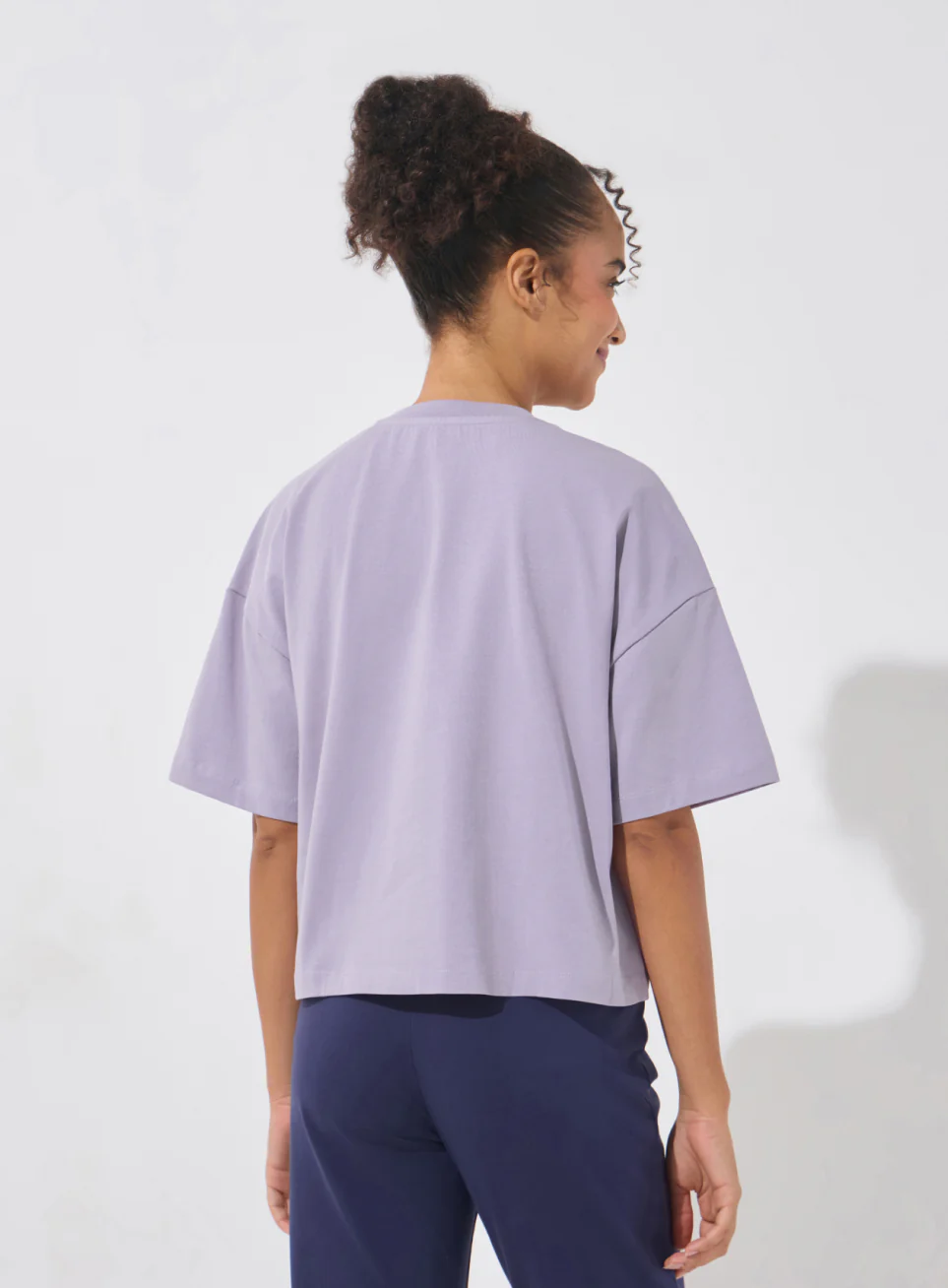 Women's Purple Form Mid Boxy T-shirt - Image 6