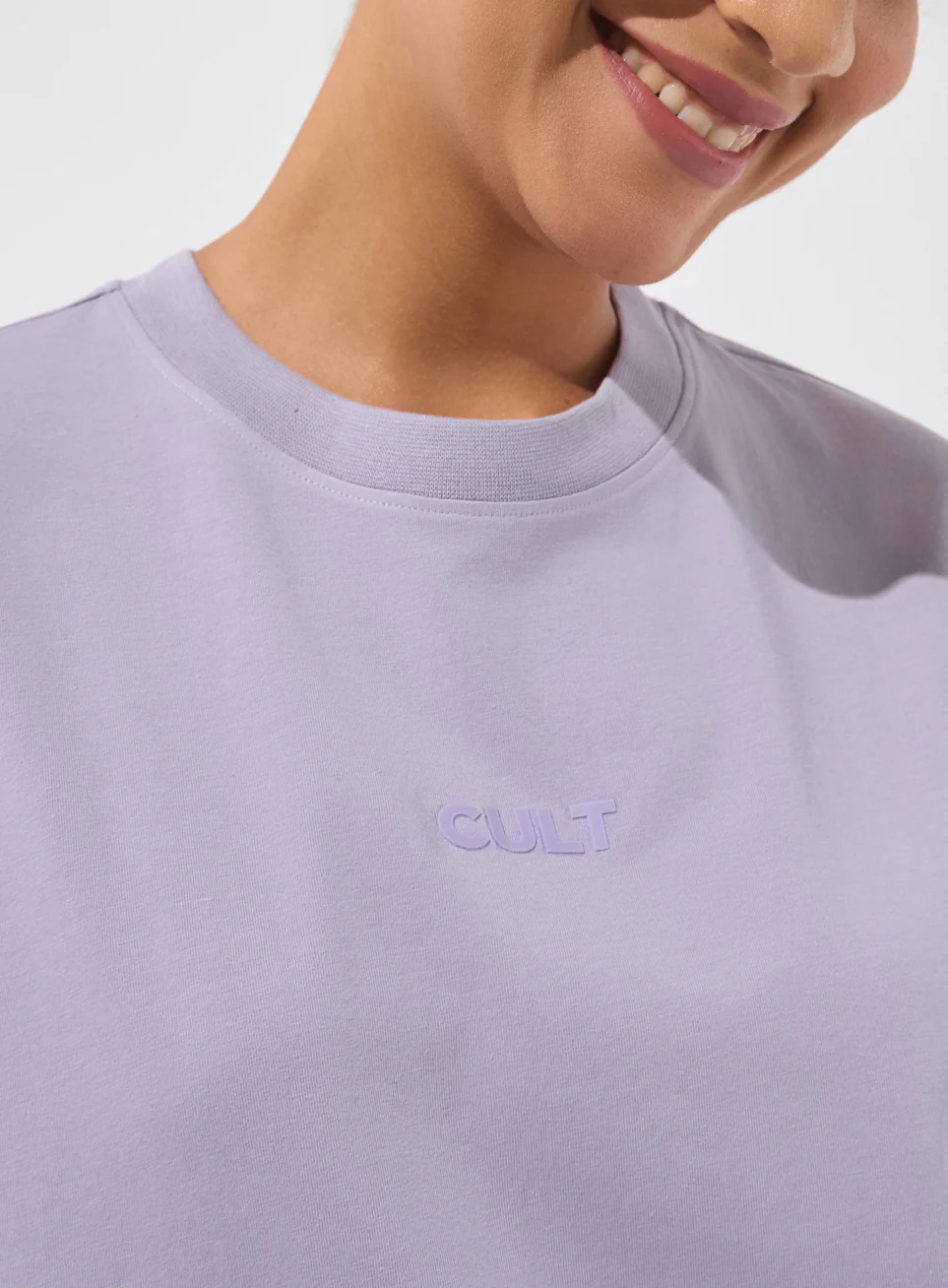 Women's Purple Form Mid Boxy T-shirt - Image 7