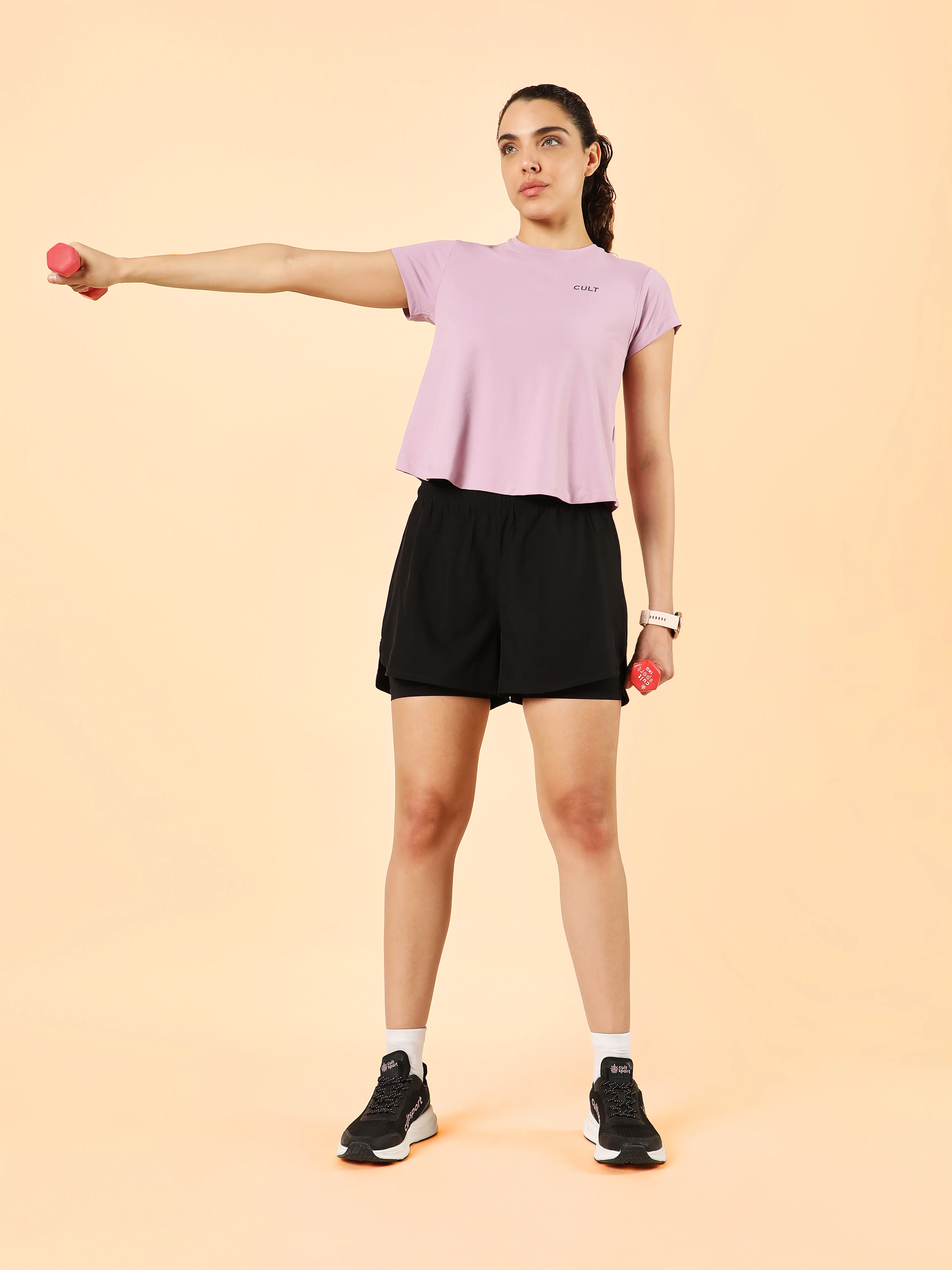 Women's Purple High Energy Training Top - Image 3