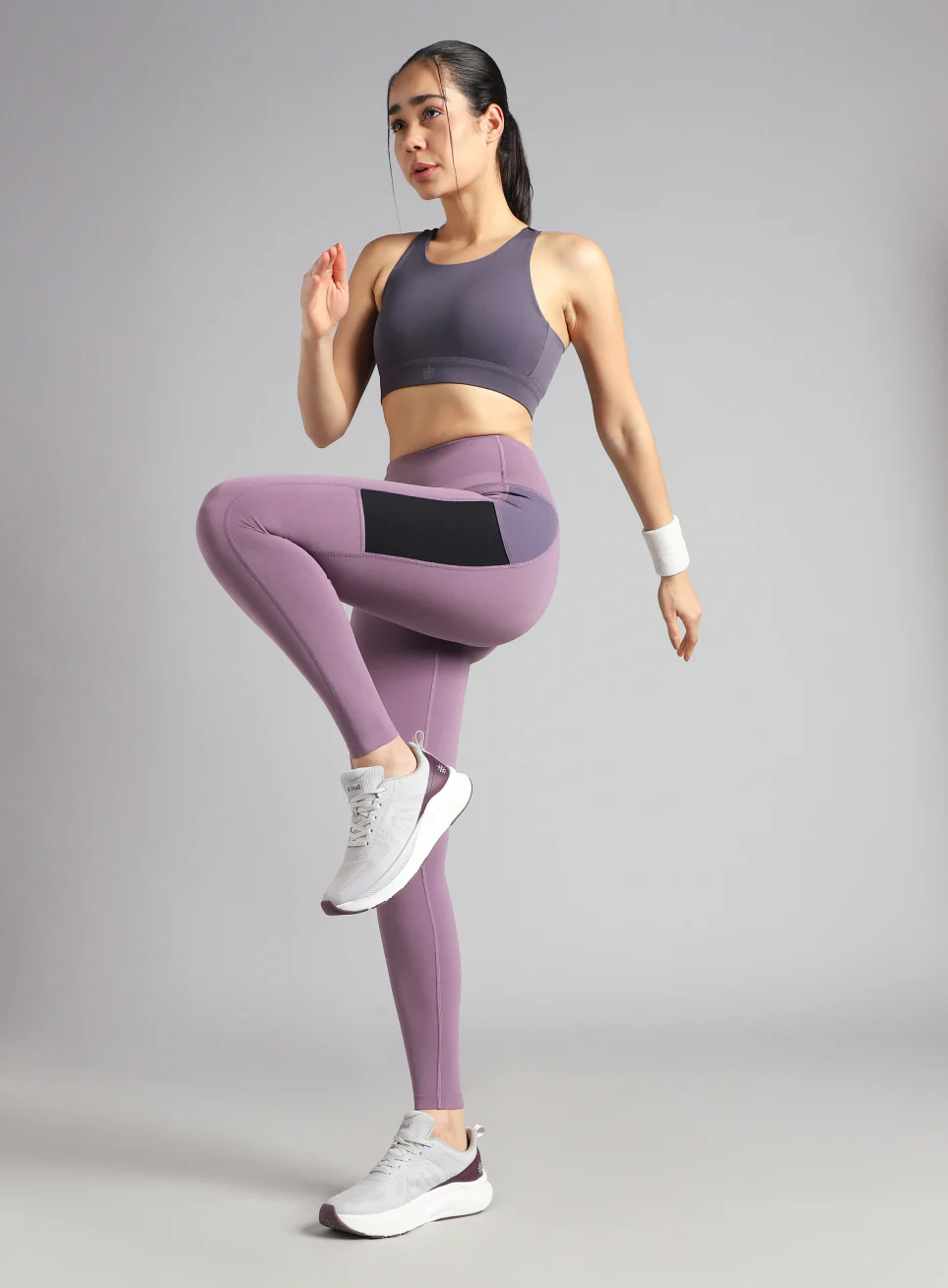 Women's Purple High Impact Running Bra - Image 3