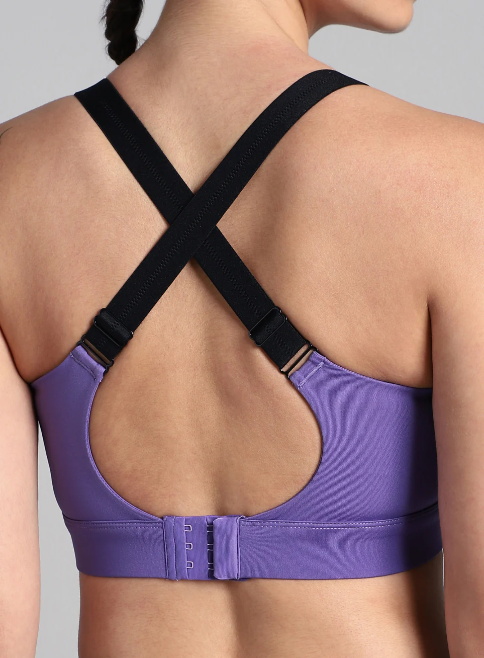 Women's Purple High Impact Running Bra - Image 7