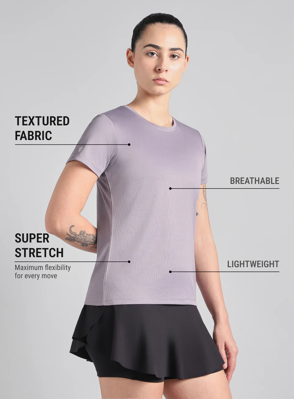 Women's Purple Everyday Performance T-Shirt - Image 5