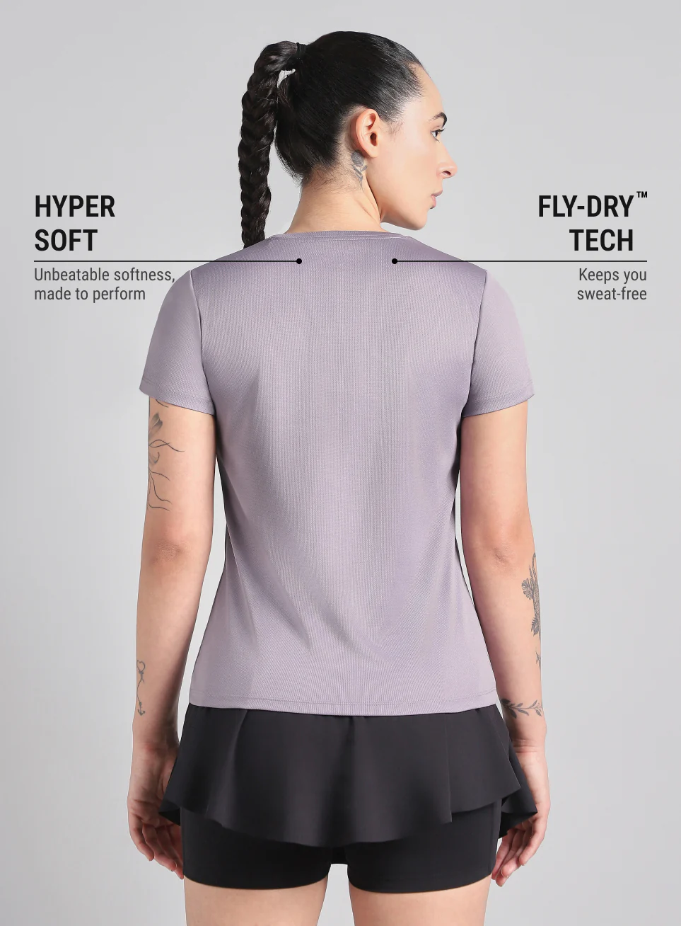 Women's Purple Everyday Performance T-Shirt - Image 6
