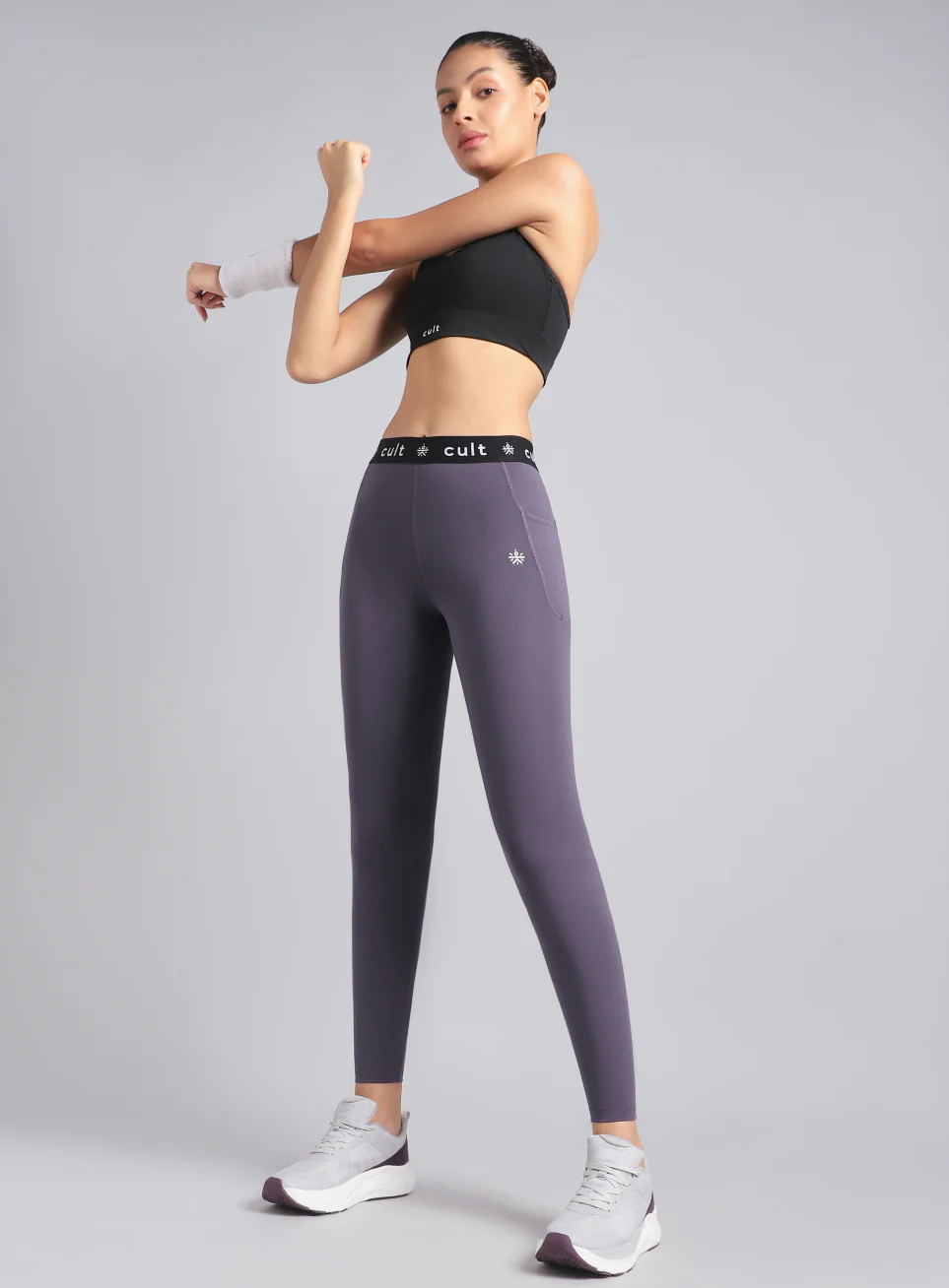 Women's Purple Move Easy COMFlex Tights - Image 2