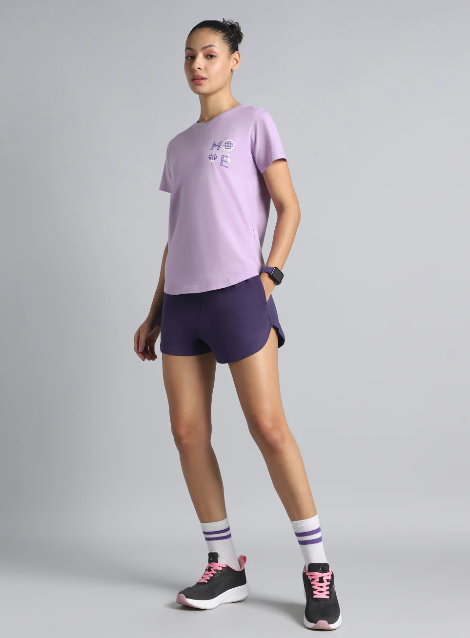 Women's Purple Move Graphic T-shirt - Image 3