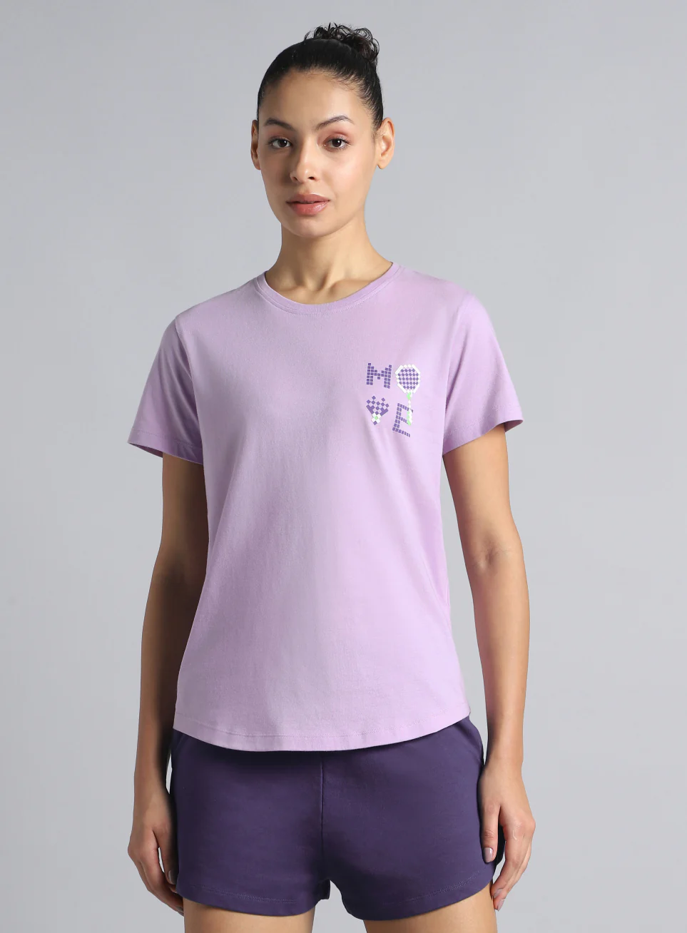 Women's Purple Move Graphic T-shirt - Image 4