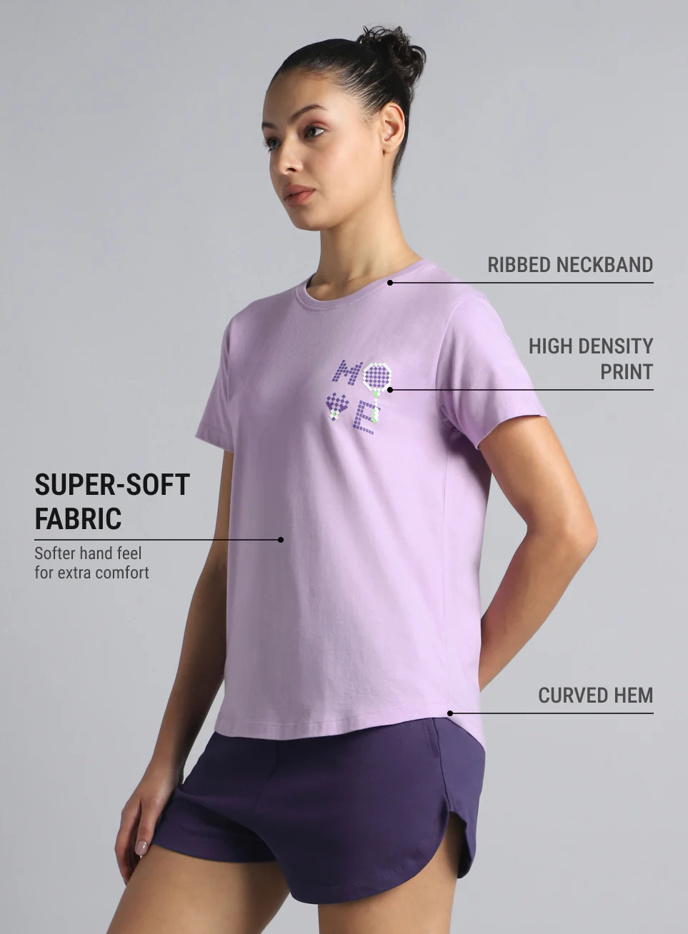Women's Purple Move Graphic T-shirt - Image 5