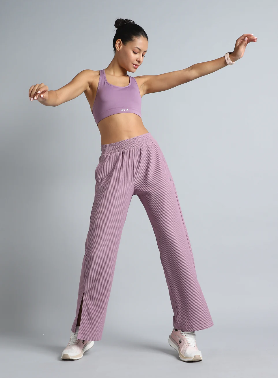 Women's Purple Move it Highwaist Trackpants - Image 3