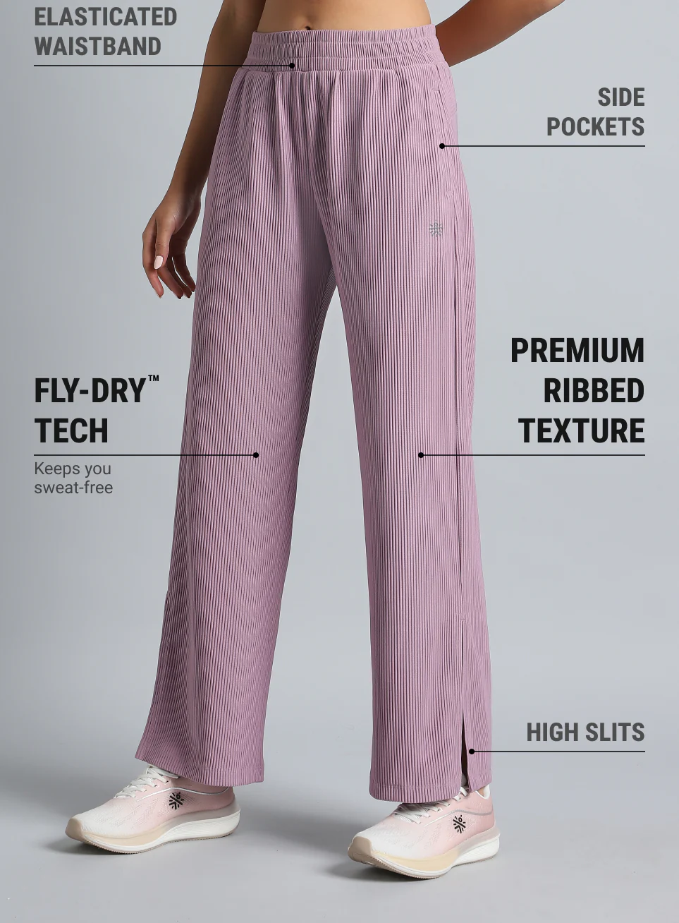 Women's Purple Move it Highwaist Trackpants - Image 5
