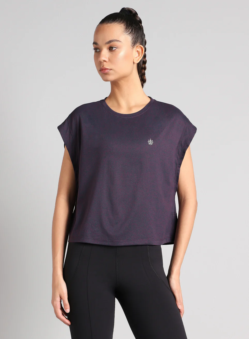 Women's Purple Muscle Flex COMFORtech T-shirt - Image 4
