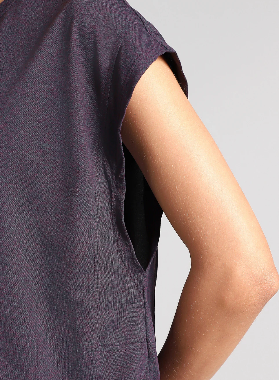 Women's Purple Muscle Flex COMFORtech T-shirt - Image 9