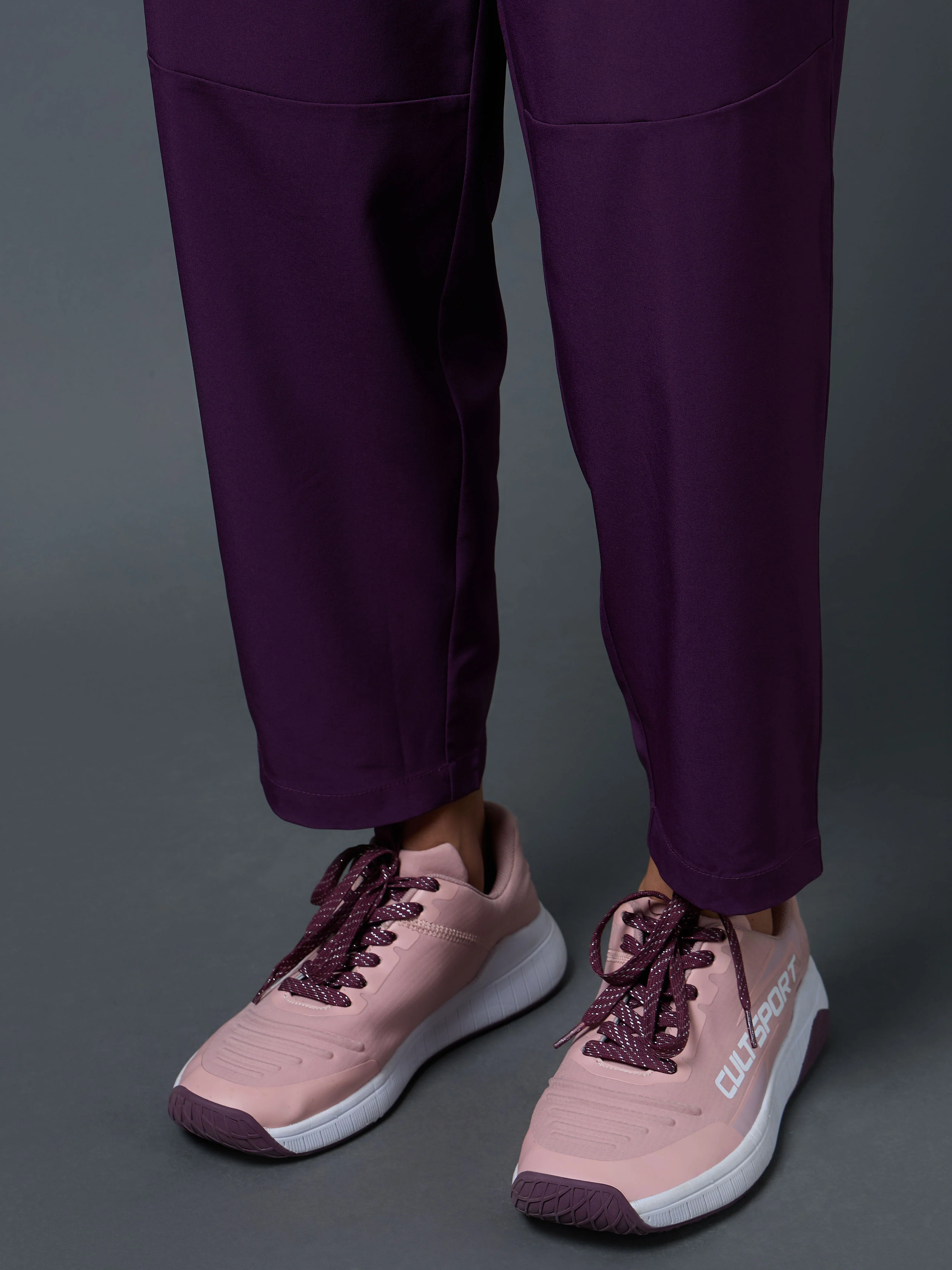 Women's Purple Night Run Trackpants - Image 9