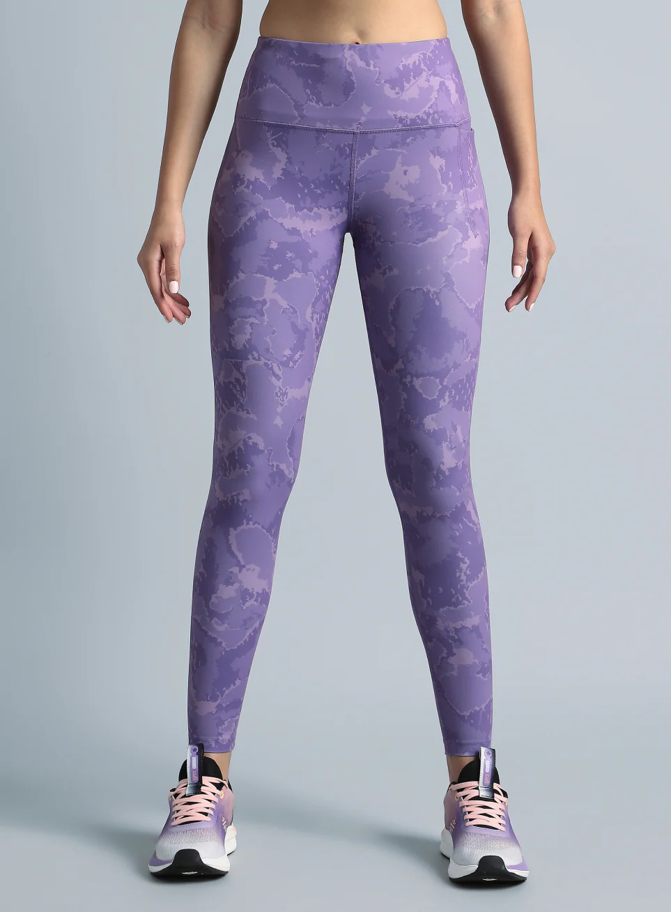 Women's Purple Pacer AOP Comflex Tights - Image 4