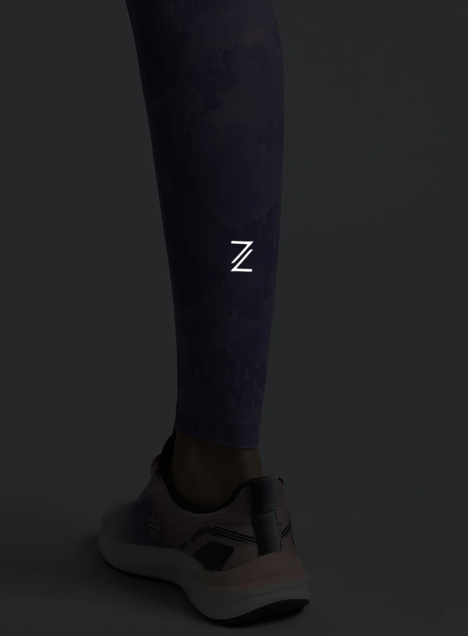 Women's Purple Pacer AOP Comflex Tights - Image 9