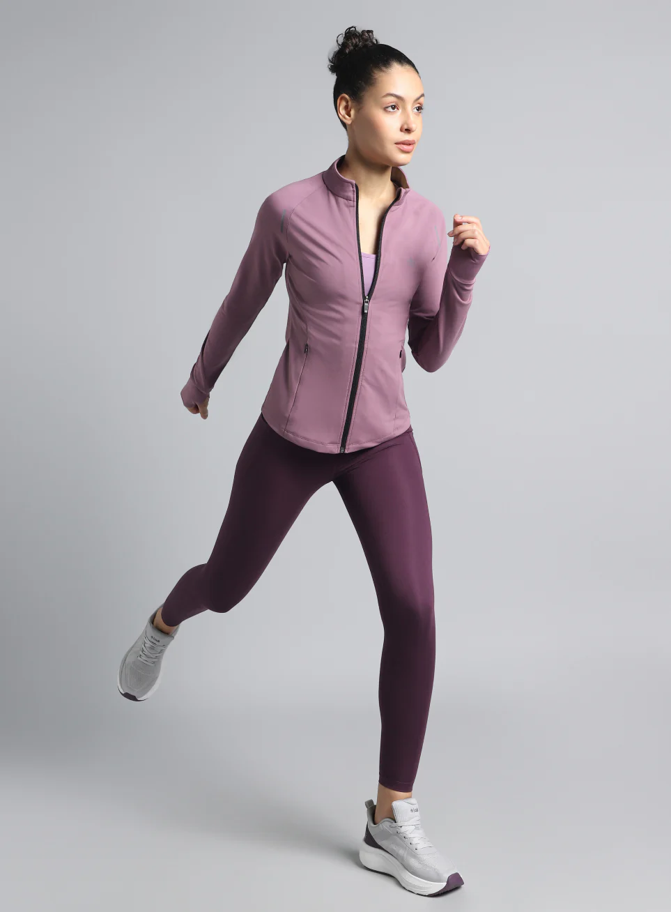 Women's Purple Performance Training Essential COMFlex Jacket - Image 2