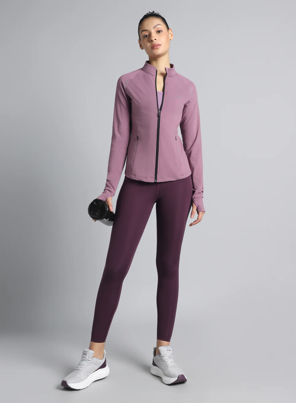 Women's Purple Performance Training Essential COMFlex Jacket - Image 3