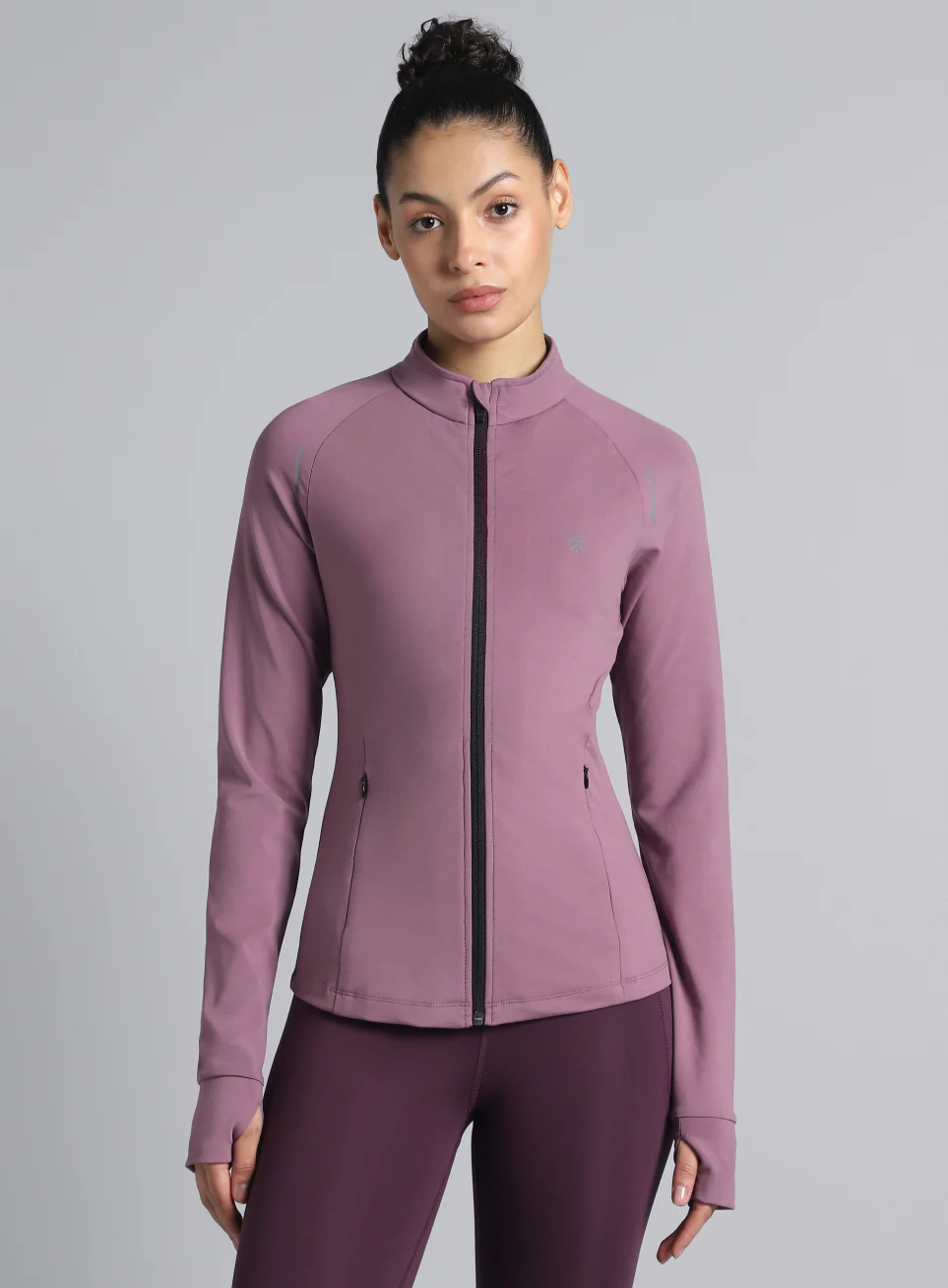 Women's Purple Performance Training Essential COMFlex Jacket - Image 4