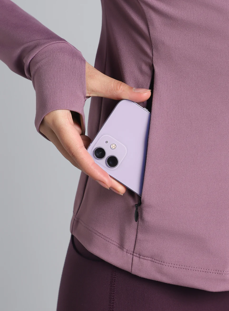 Women's Purple Performance Training Essential COMFlex Jacket - Image 7