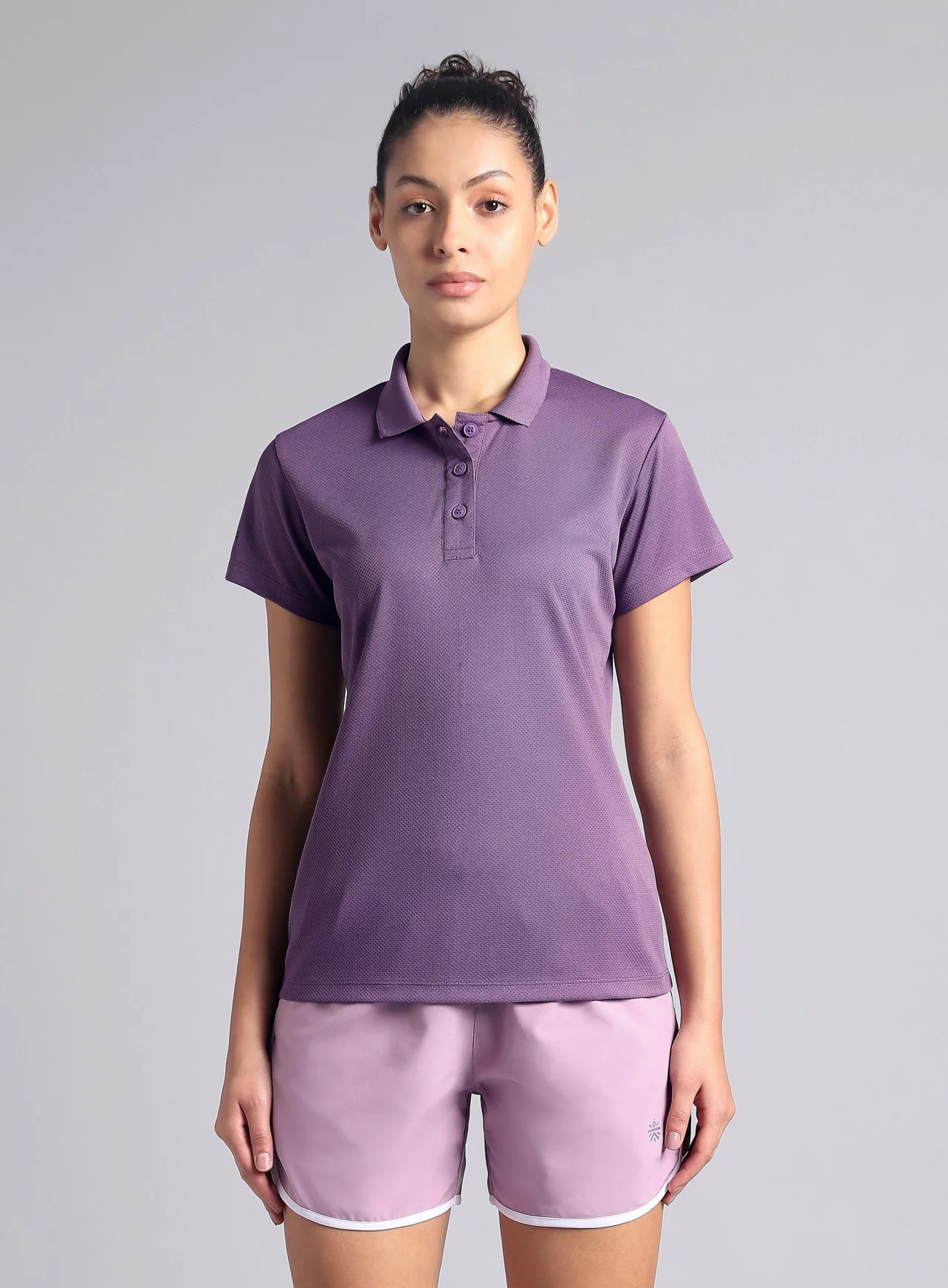 Women's Purple Performance Training Polo - Image 4