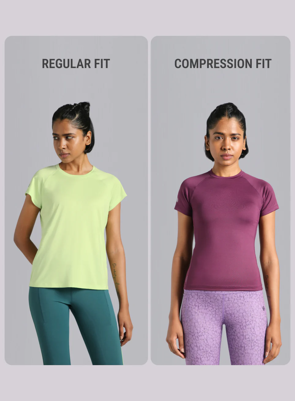 Women's Purple Power Compression T-shirt - Image 10