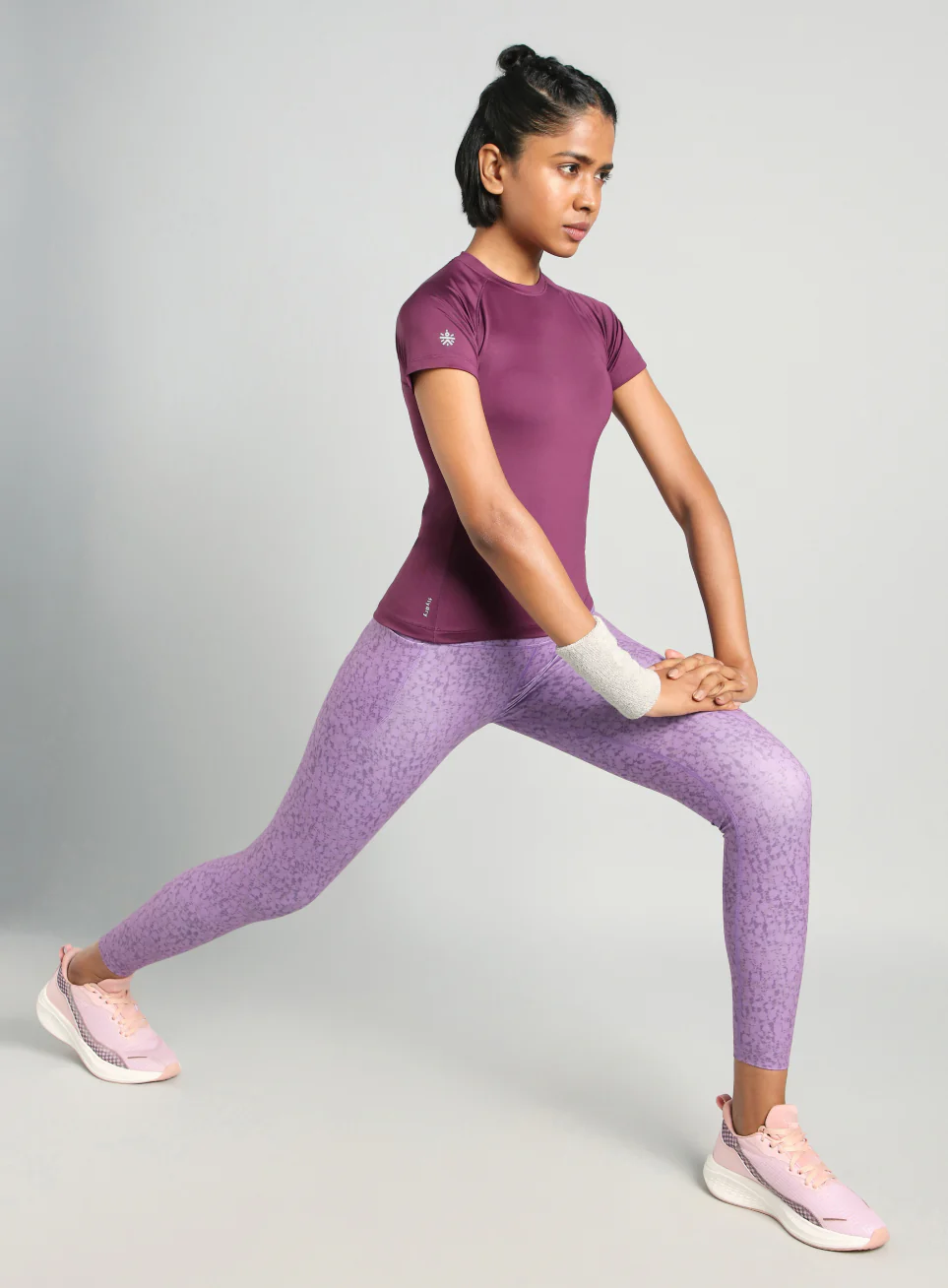 Women's Purple Power Compression T-shirt - Image 2