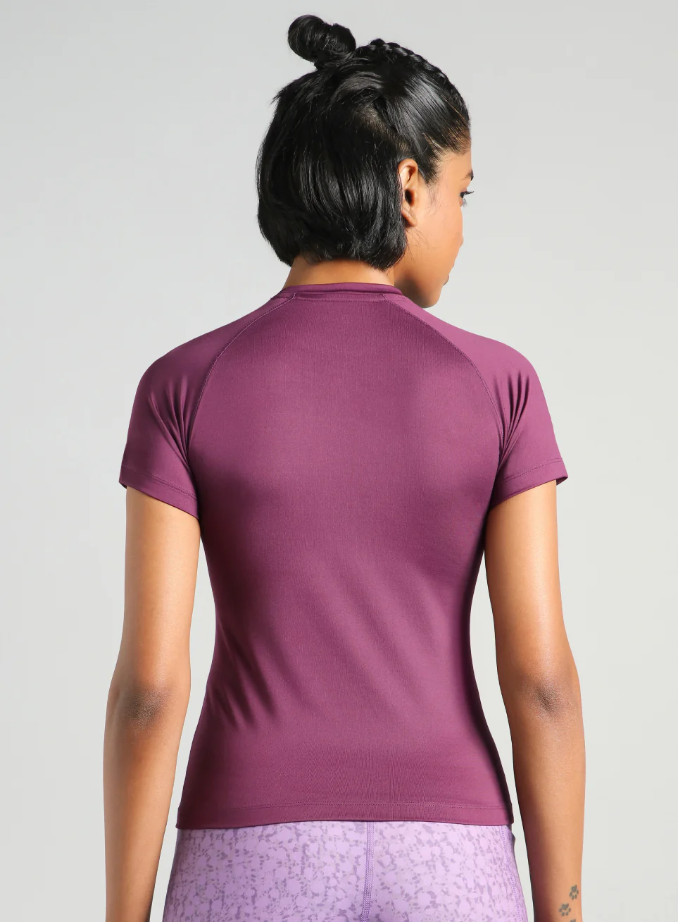 Women's Purple Power Compression T-shirt - Image 6