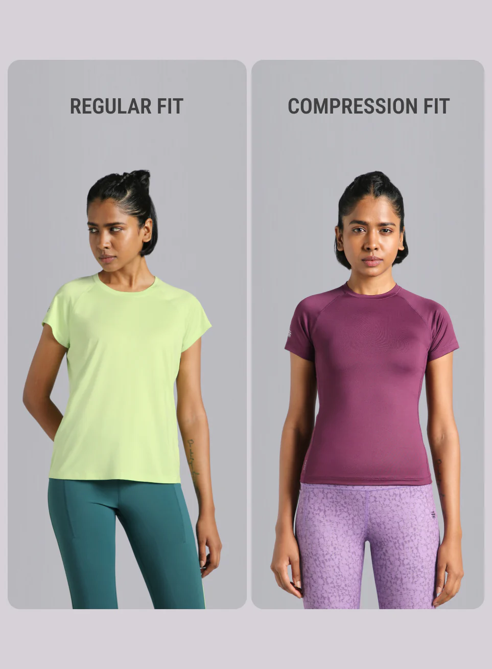 Women's Purple Power Full Sleeve Compression T-shirt - Image 10