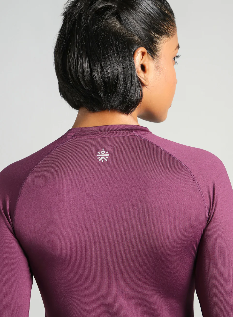 Women's Purple Power Full Sleeve Compression T-shirt - Image 8