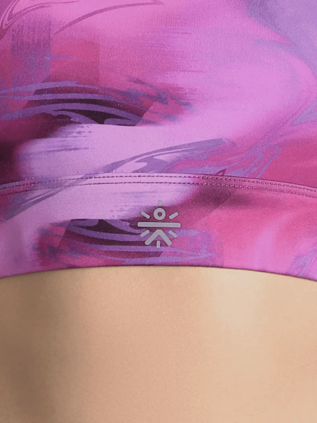 Women's Purple Printed High Impact Training Bra - Image 8