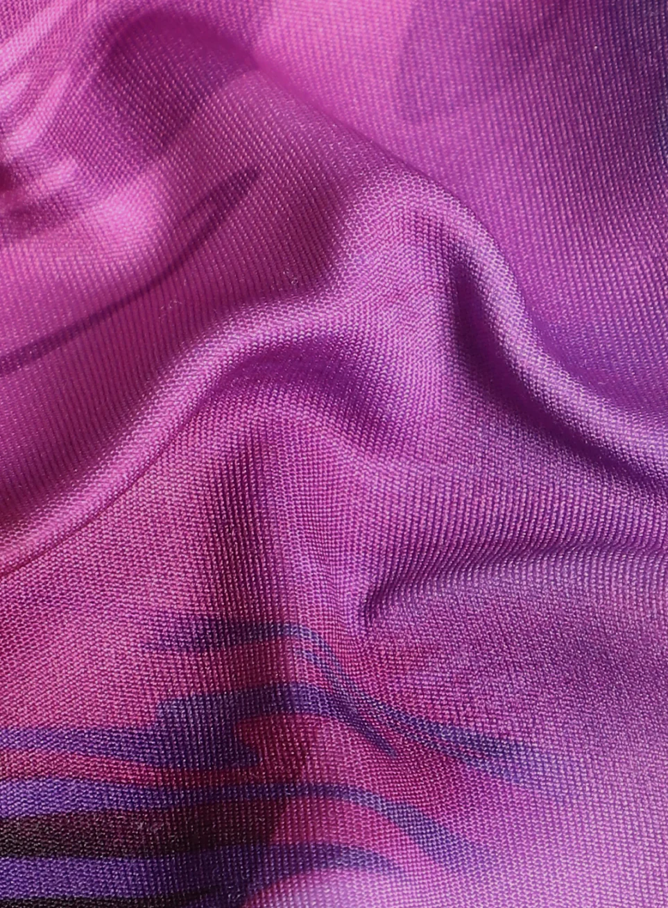Women's Purple Printed High Impact Training Bra - Image 9