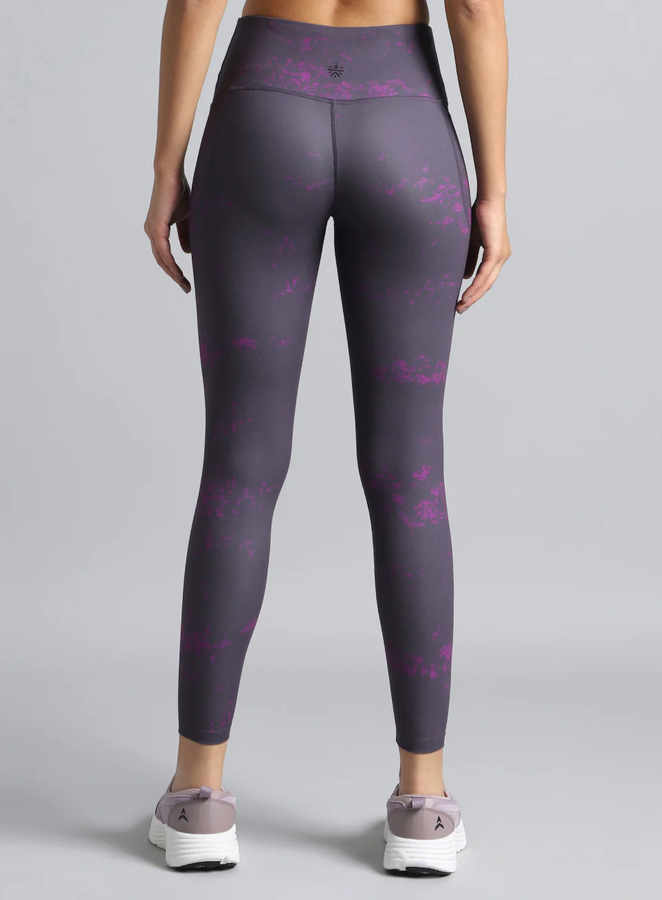 Women's Purple Printed Train All Day COMFlex Tights - Image 6