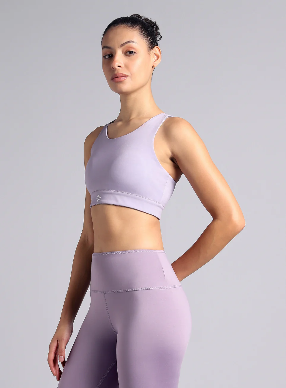 Women's Purple Reversible Yoga High Support Bra - Image 8