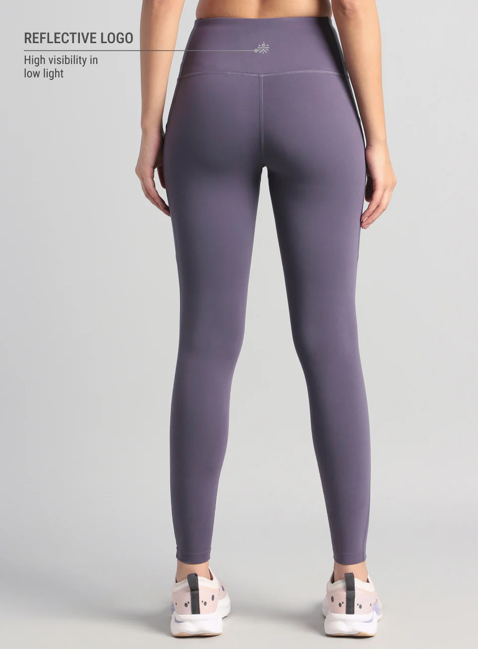 Women's Purple Run Elevate COMFlex Tights - Image 6