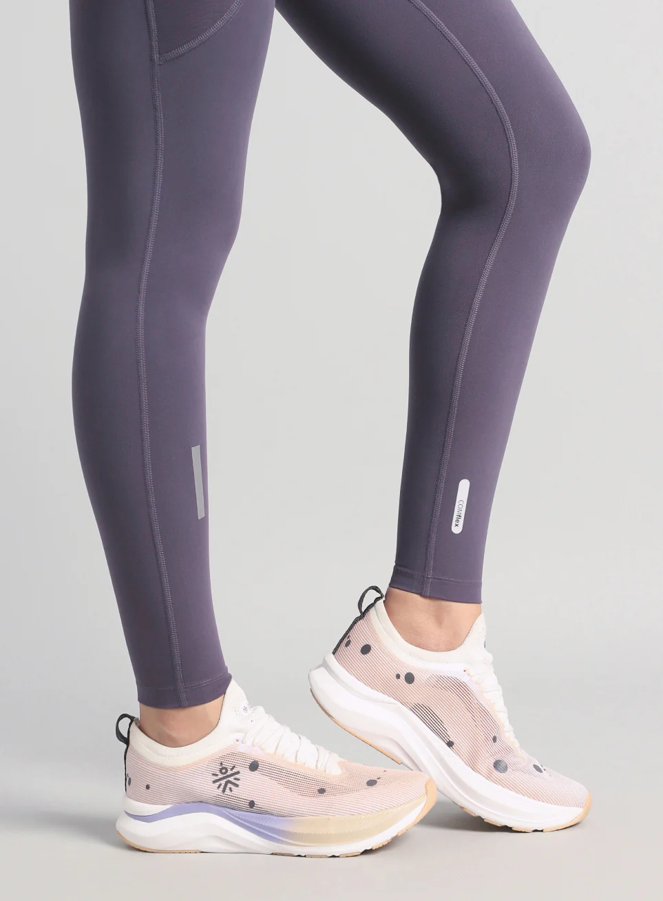Women's Purple Run Elevate COMFlex Tights - Image 8
