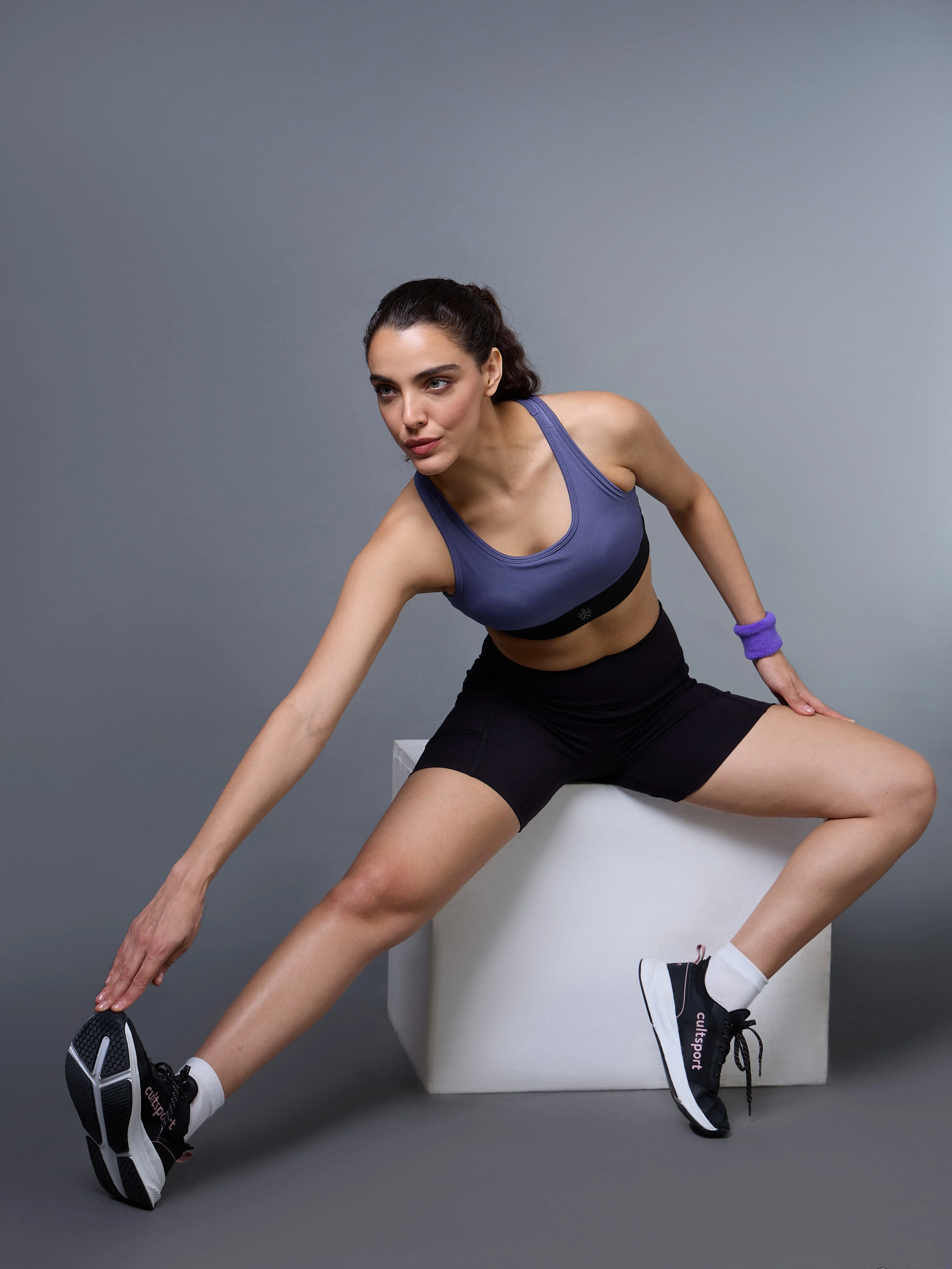 Women's Purple Run Forward High Support Bra - Image 2