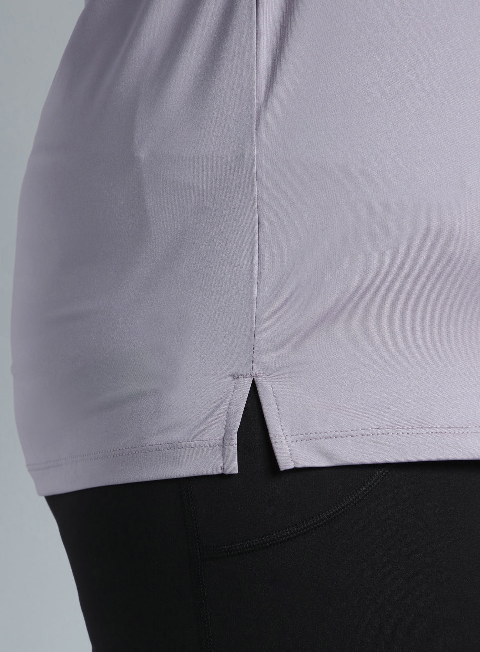 Women's Purple Running Essential Plus Size Regular Fit T-shirt - Image 8