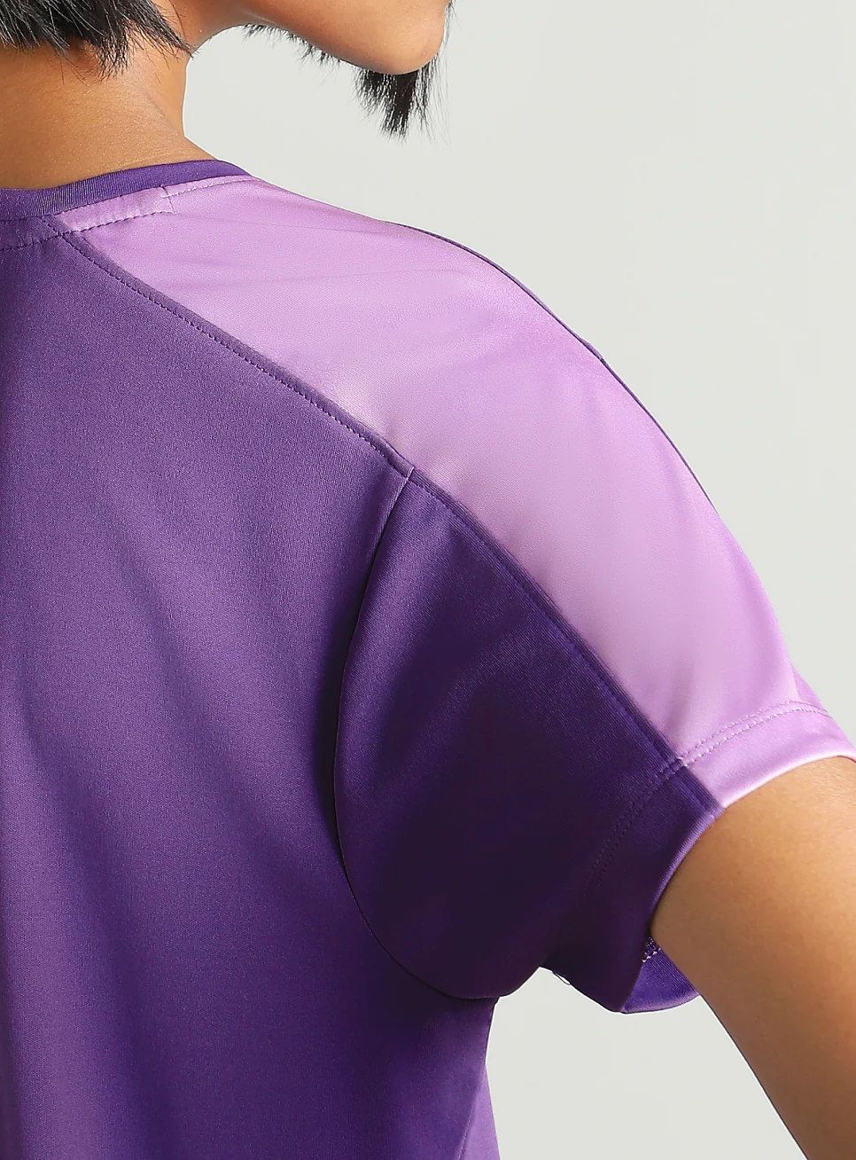 Women's Purple Shoulder Pop Active T-shirt - Image 7