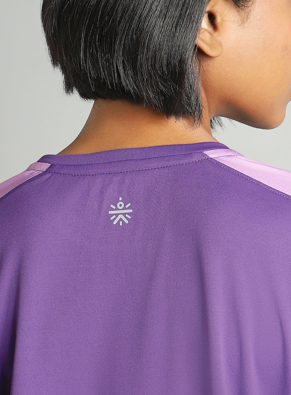Women's Purple Shoulder Pop Active T-shirt - Image 8