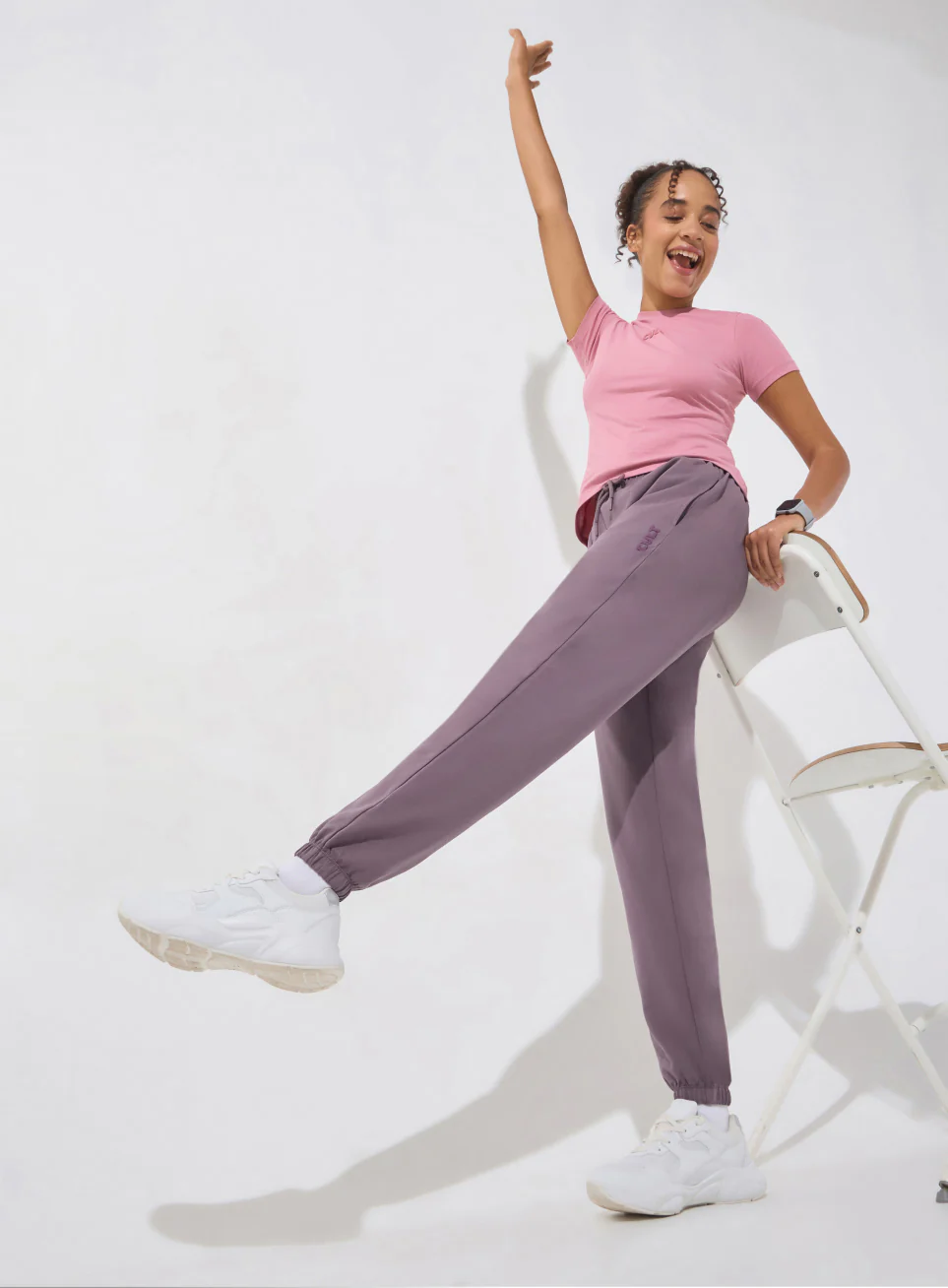 Women's Purple Soft Form Classic Joggers - Image 3