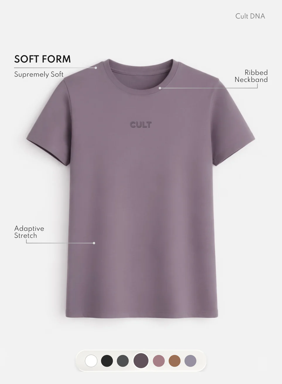 Women's Purple Soft Form Classic T-shirt - Image 4