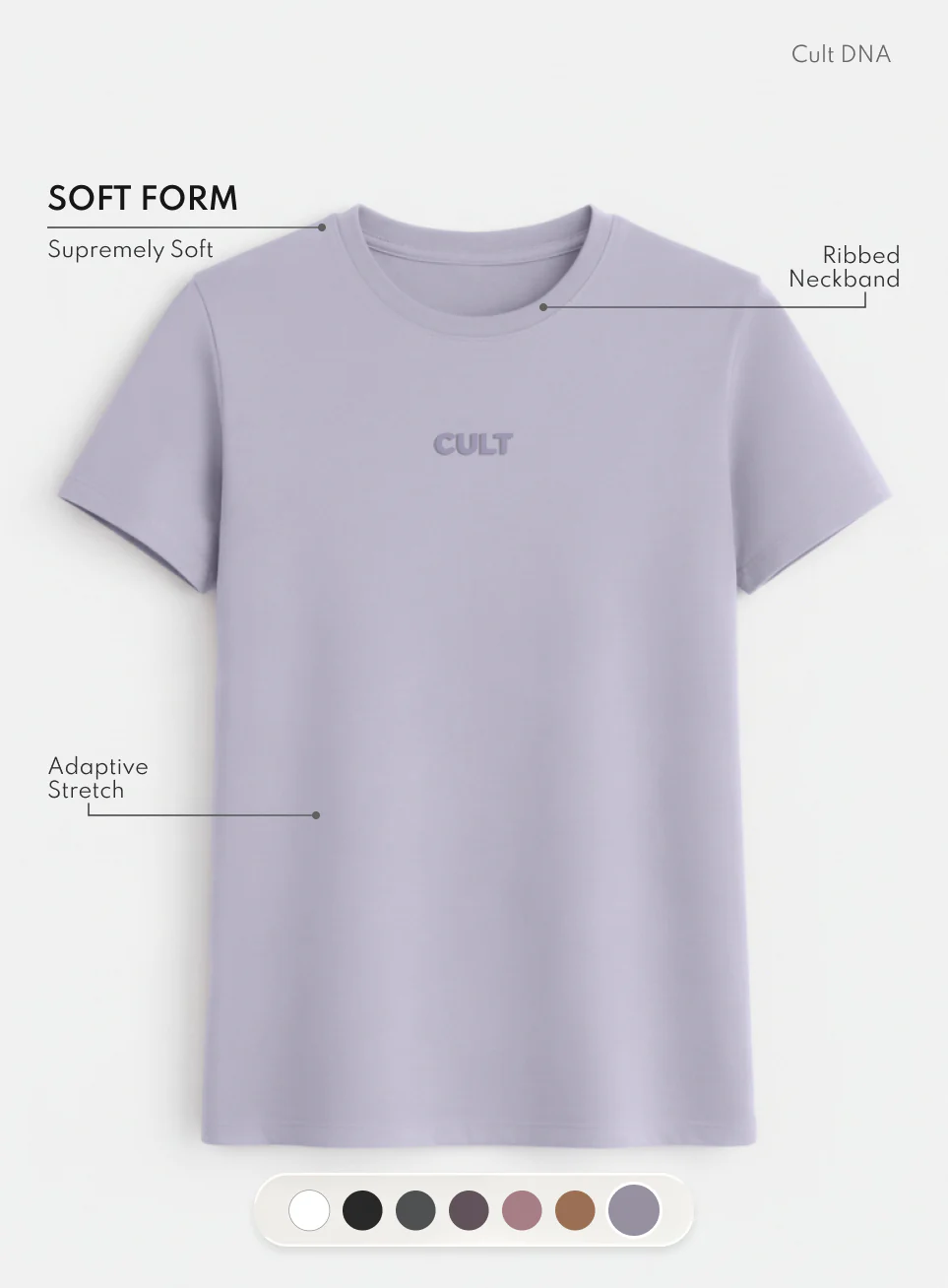 Women's Purple Soft Form Classic T-shirt - Image 4
