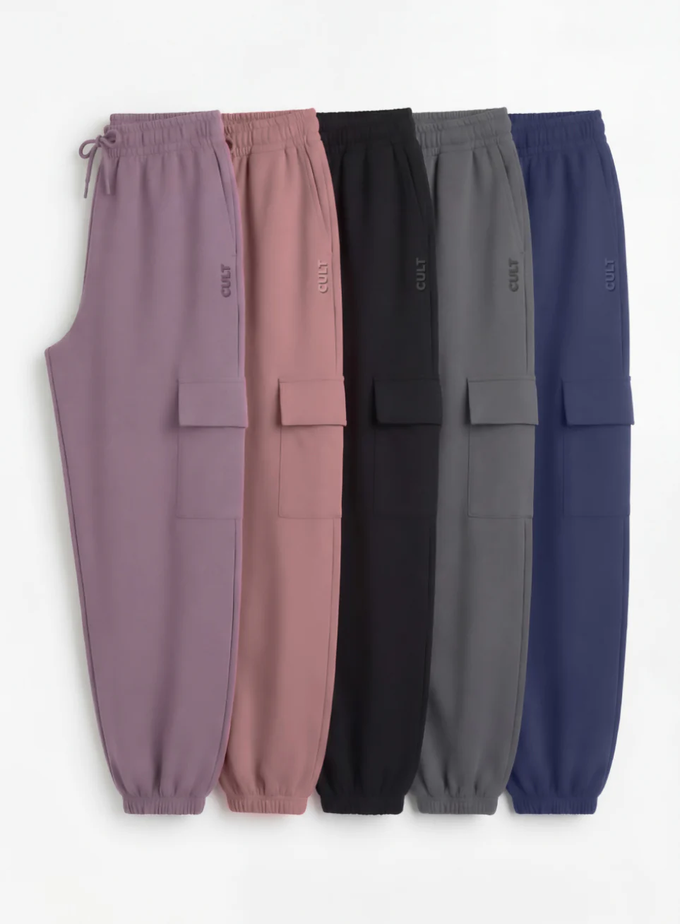 Women's Purple Soft Form Loose Fit Joggers - Image 9